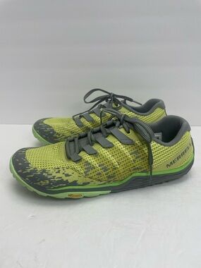 Merrell Women's Trail Glove 5 SZ 9.5 Sneaker Yellow Gray Barefoot Shoes